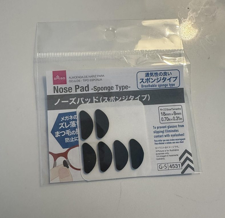 眼鏡鼻パッド
